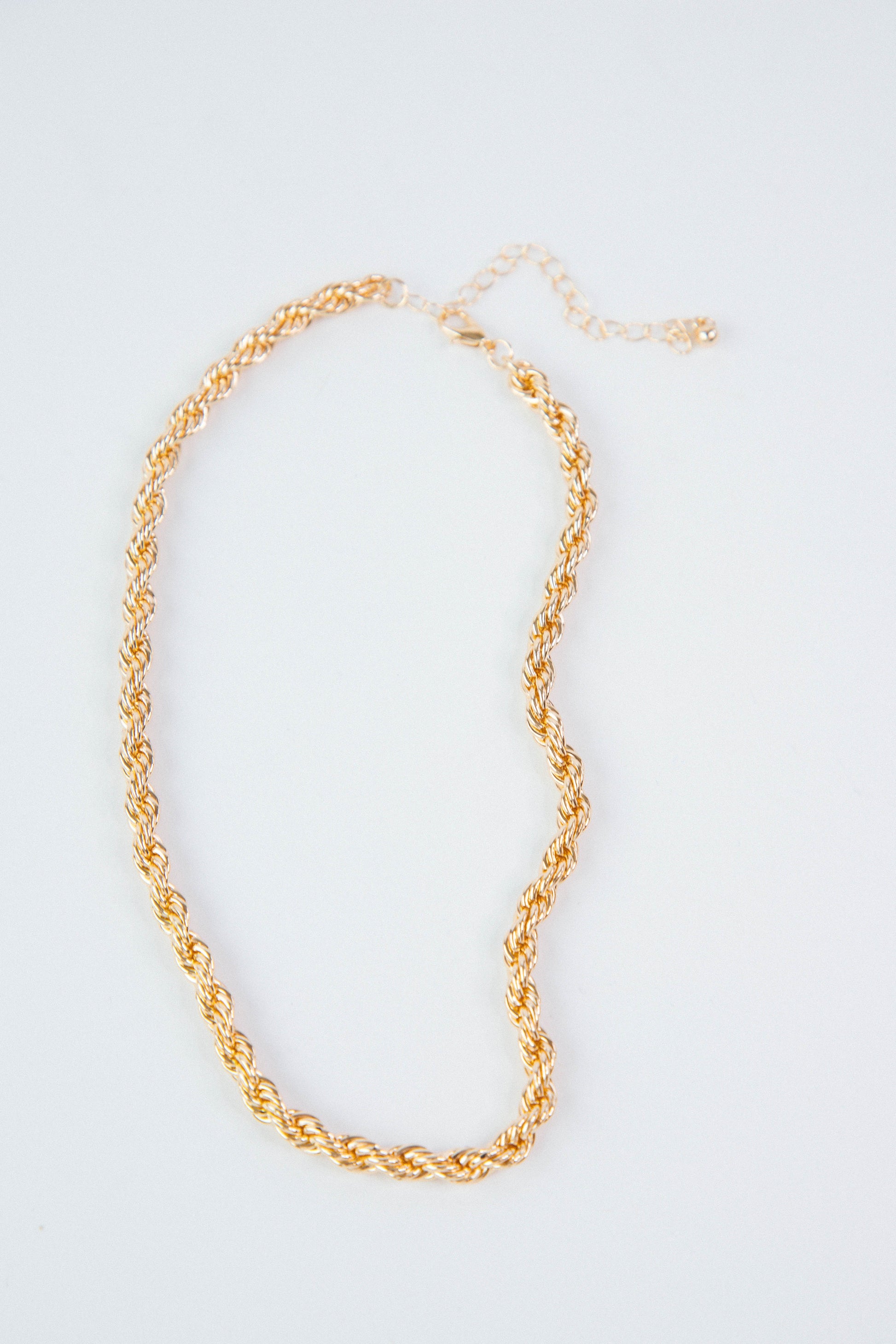  Anya Rope Chain Necklace, Gold
