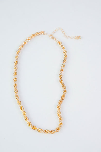  Anya Rope Chain Necklace, Gold