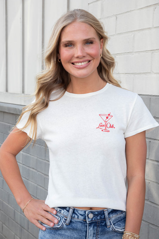  Love Club Daytrip Tee, Sea Salt | Z Supply