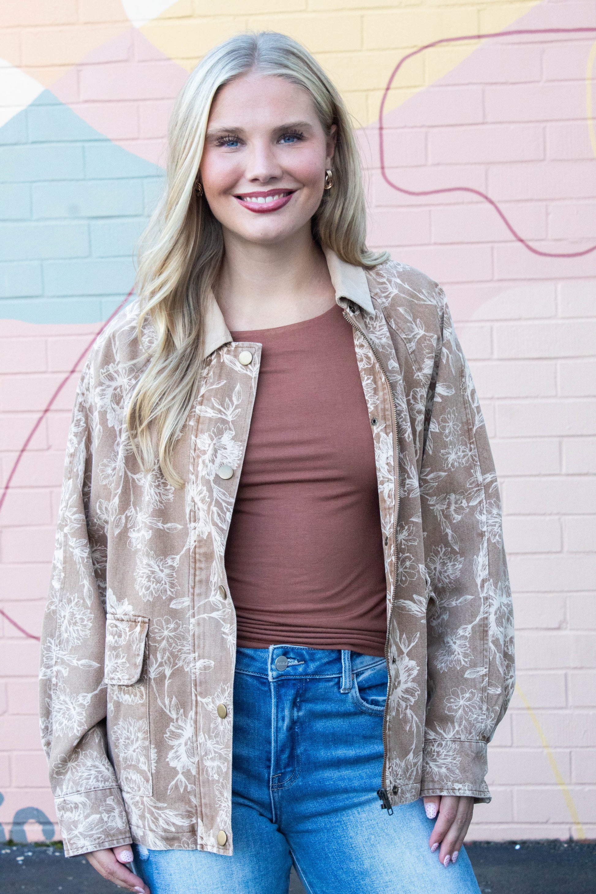  Della Layered Round Neck Top, Nutshell