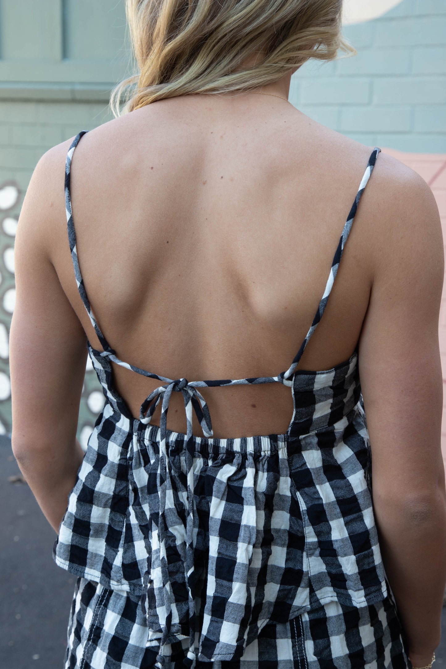  Mia Plaid Tank, Black Combo | Free People