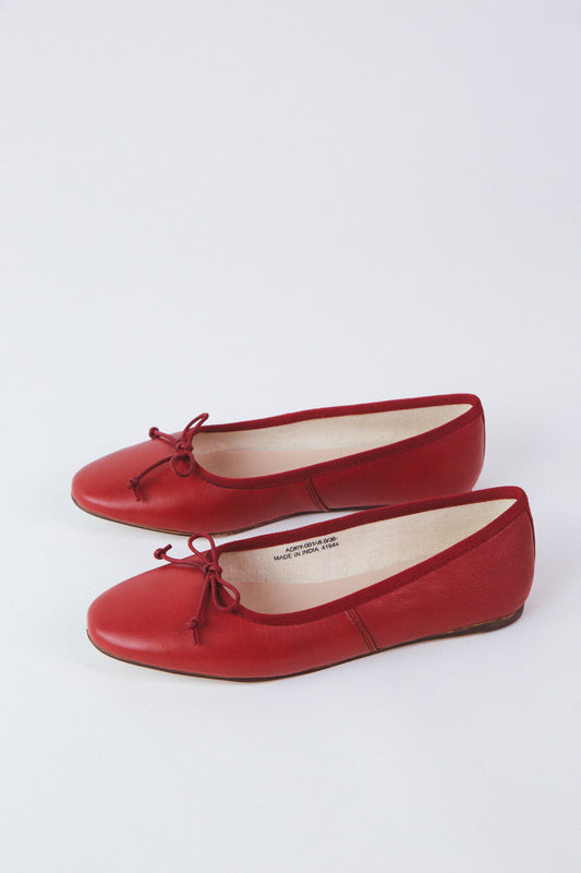  Audrey Sheep Leather Ballet Flat, Red | Chinese Laundry