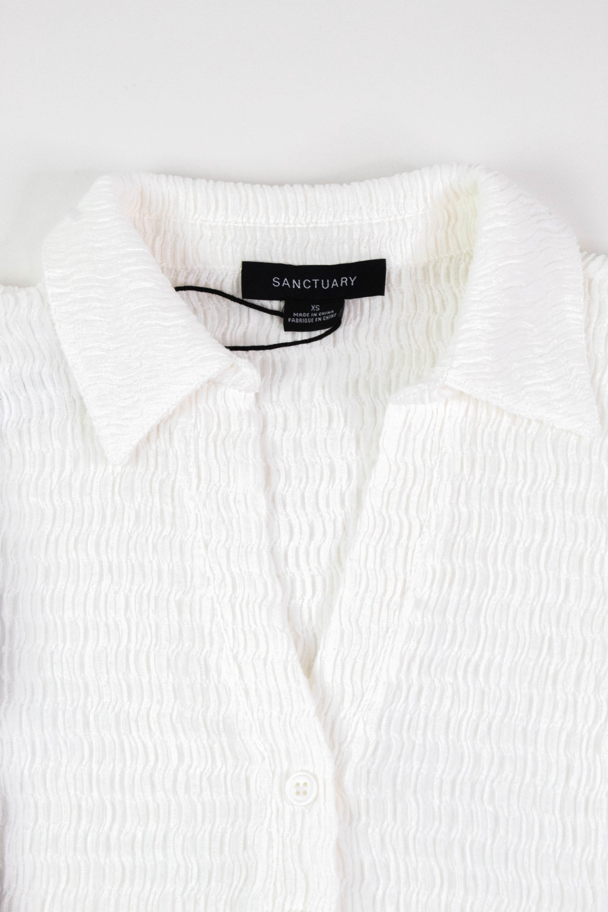  Evelyn Textured Top, Chalk | Sanctuary