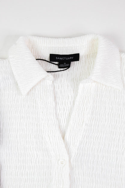  Evelyn Textured Top, Chalk | Sanctuary