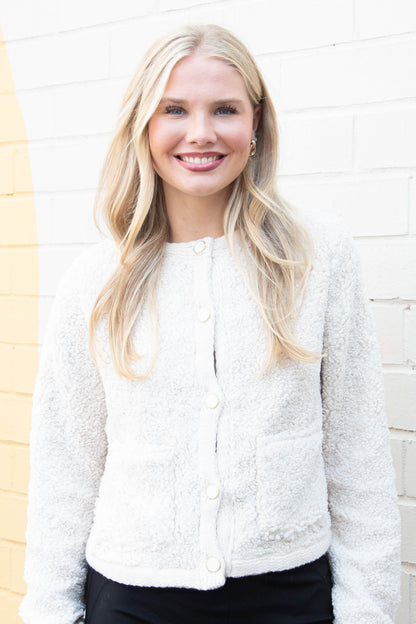  Cuddle Up Cardi, Light Oat | Sanctuary