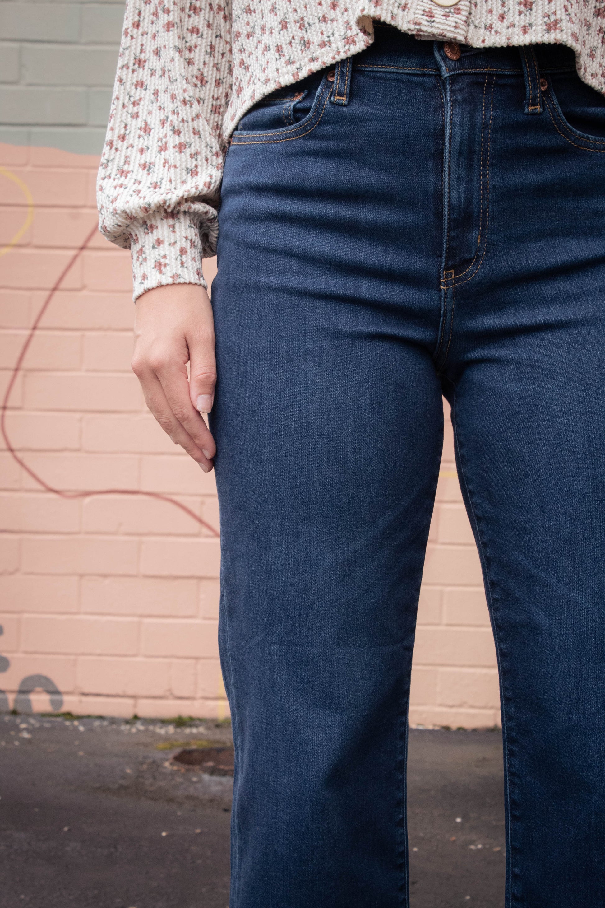  Pleaser High Rise Wide Ankle Jeans, Magic Hour | Daze