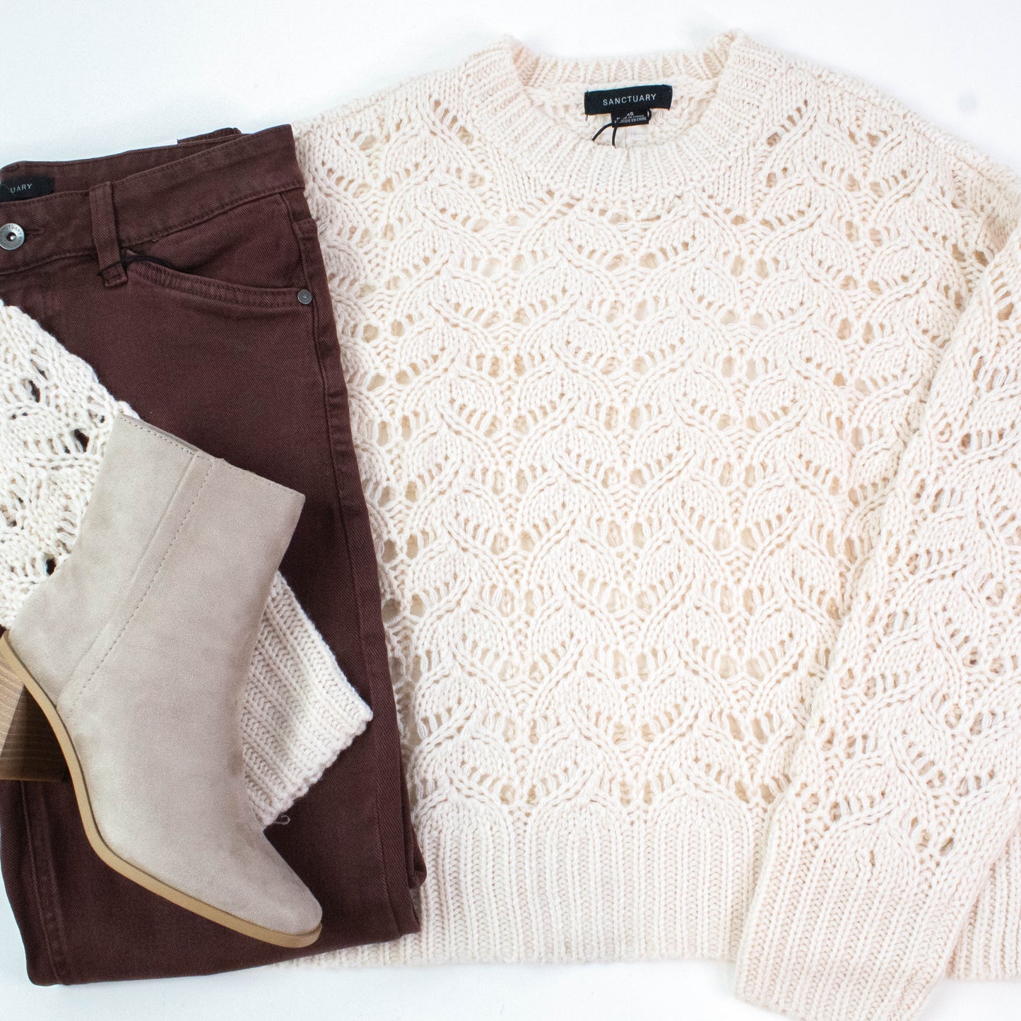  Boheme Popover Sweater, Light Oat | Sanctuary