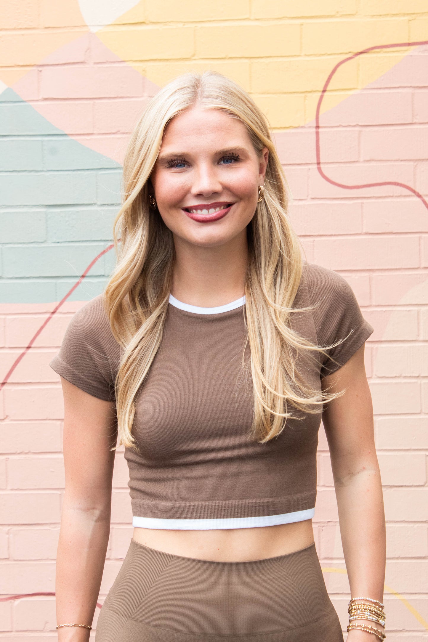  Sandra Muscle Tank, Latte | Cream Yoga