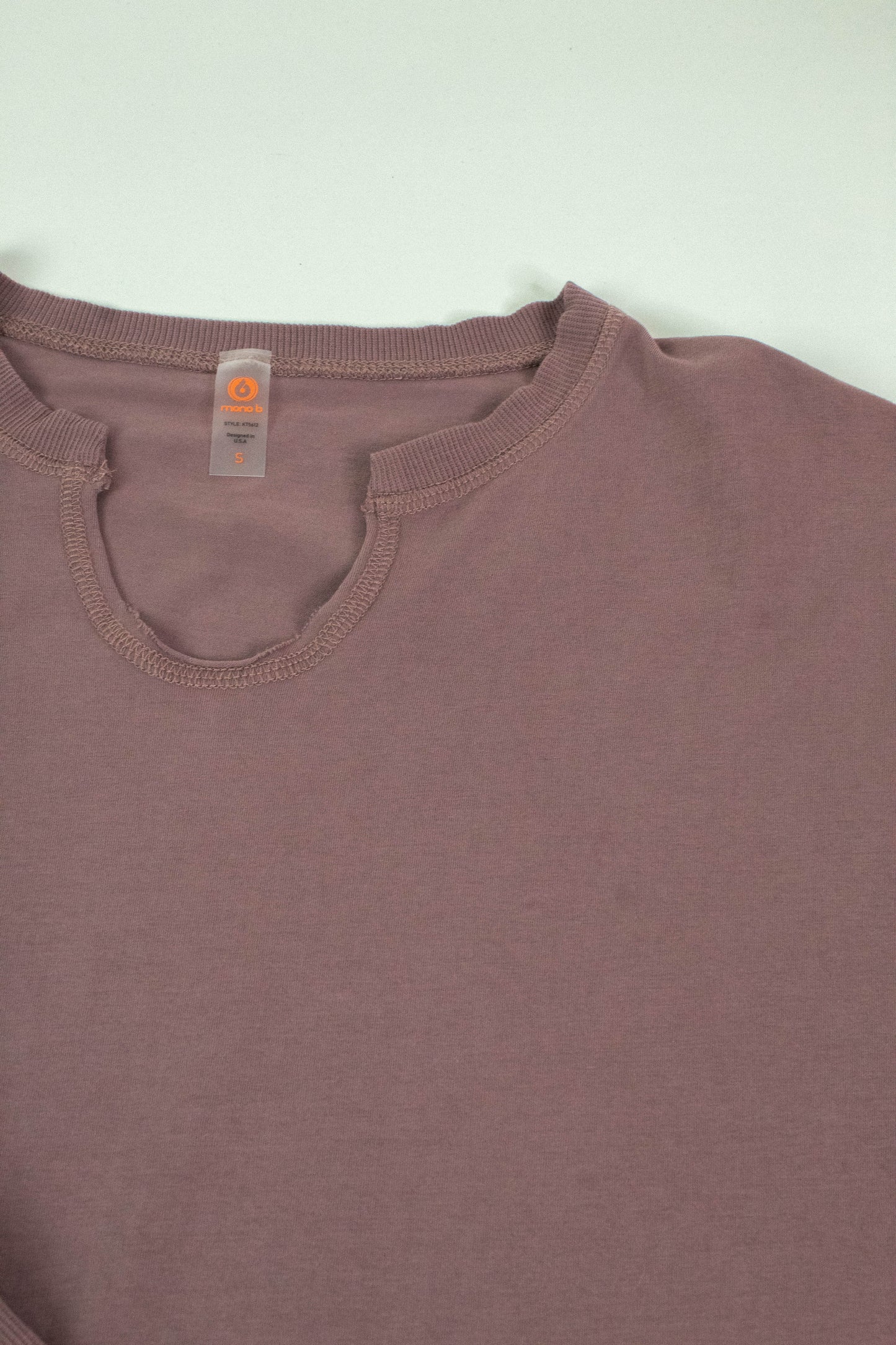  Melanie Notch Neck Top, Rose Taupe