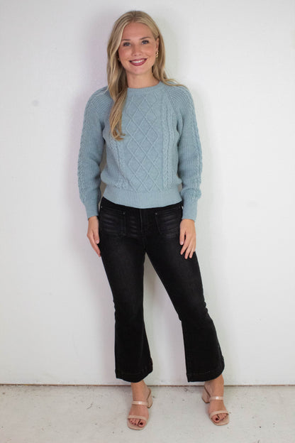  Nomad Cable Popover, Sky Gray | Sanctuary