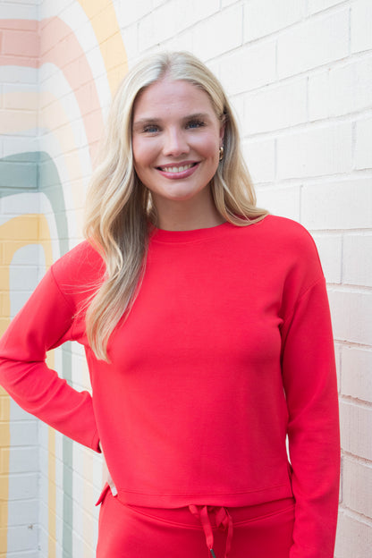  Airessentials Side Slit Top, Spanx Red | SPANX