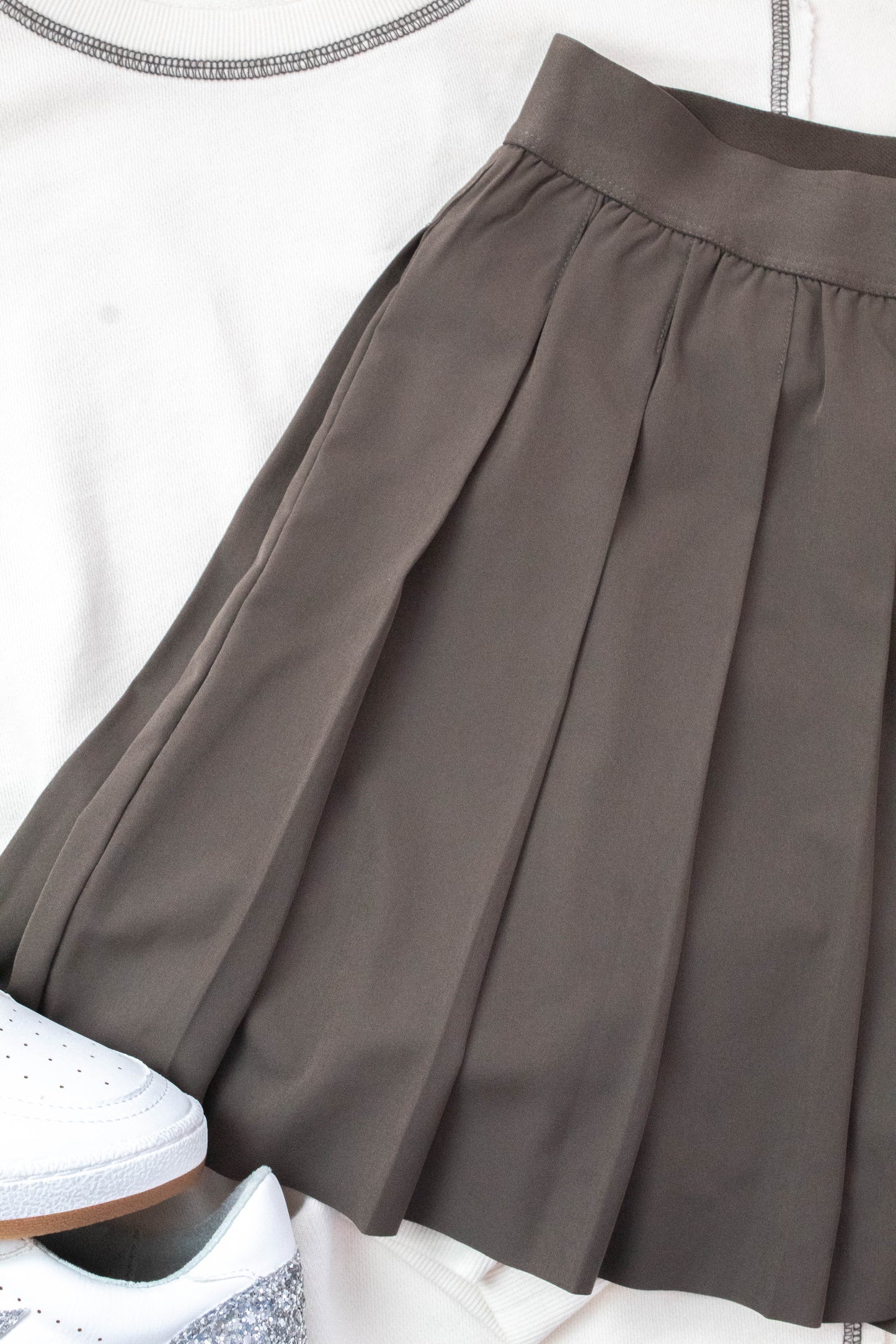  Full Swing Pleated Skirt, Tavern | Z Supply