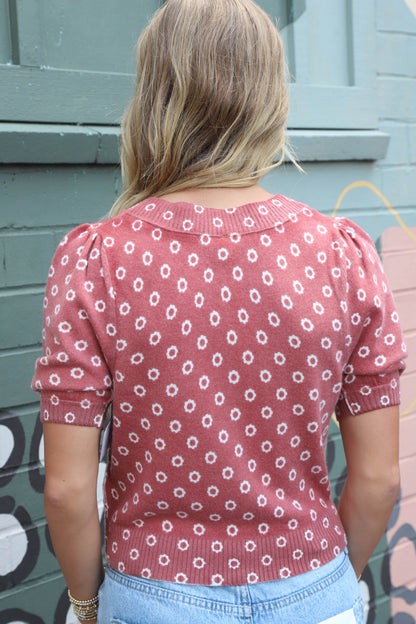  Isla Patterned Cardi, Daisy Combo | Free People