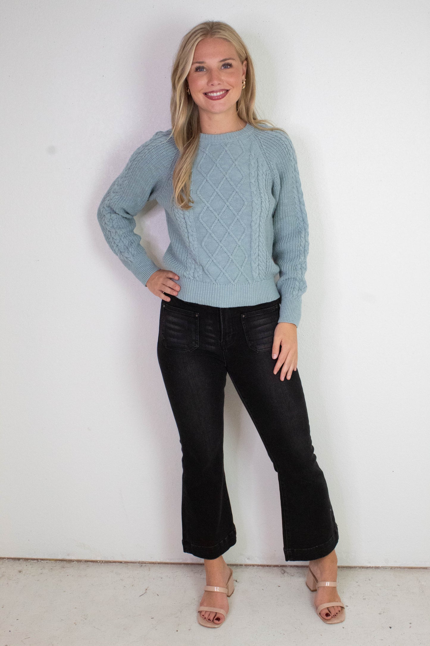  Nomad Cable Popover, Sky Gray | Sanctuary