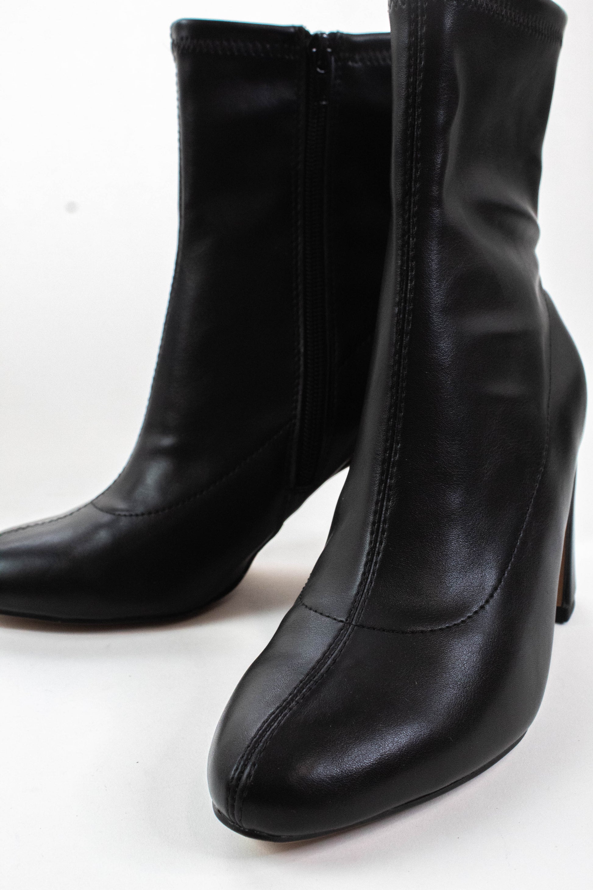  Thiva Block Heel Dress Bootie, Black