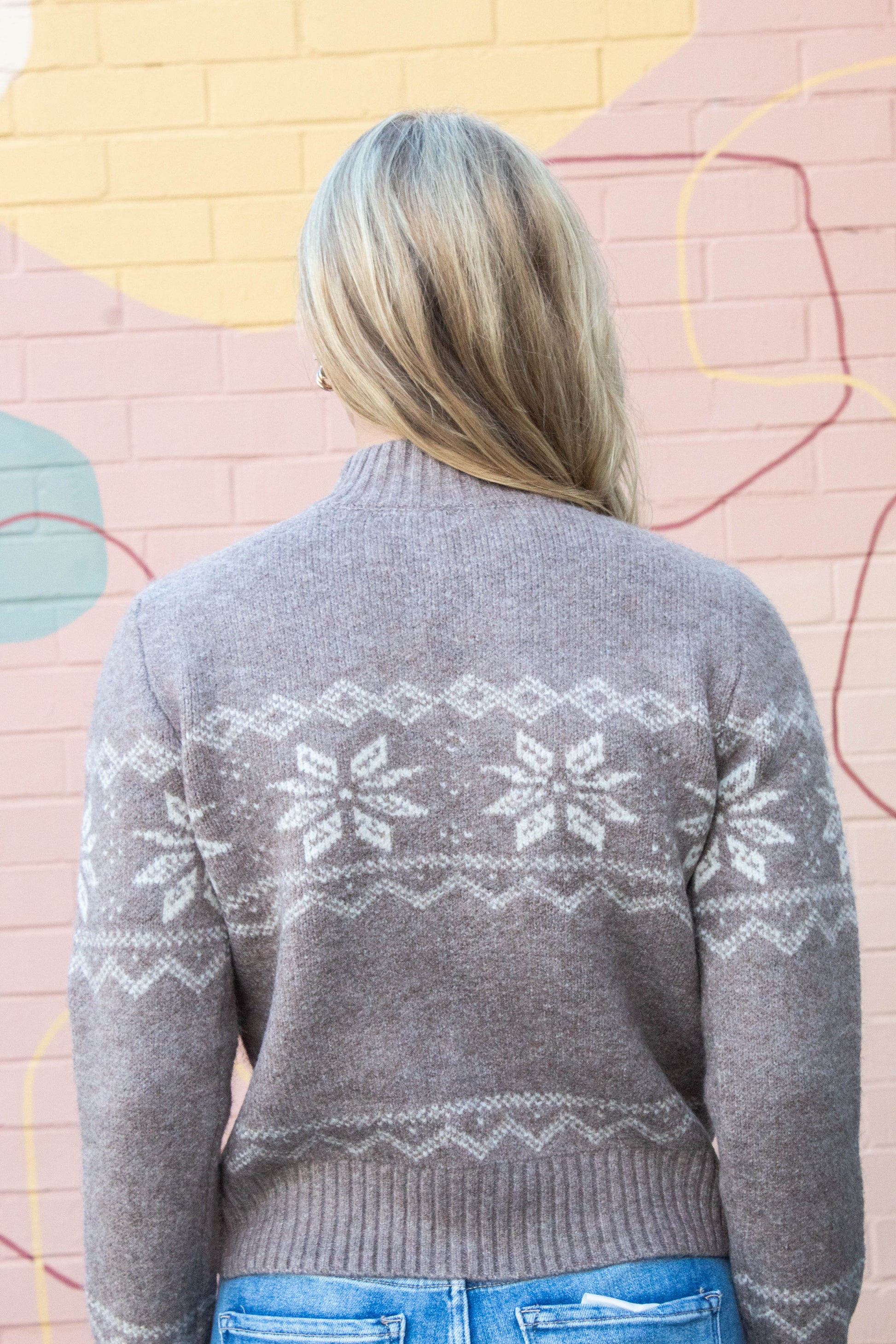  Nayeli Zip Up Embroidered Cardigan, Taupe | RD Style