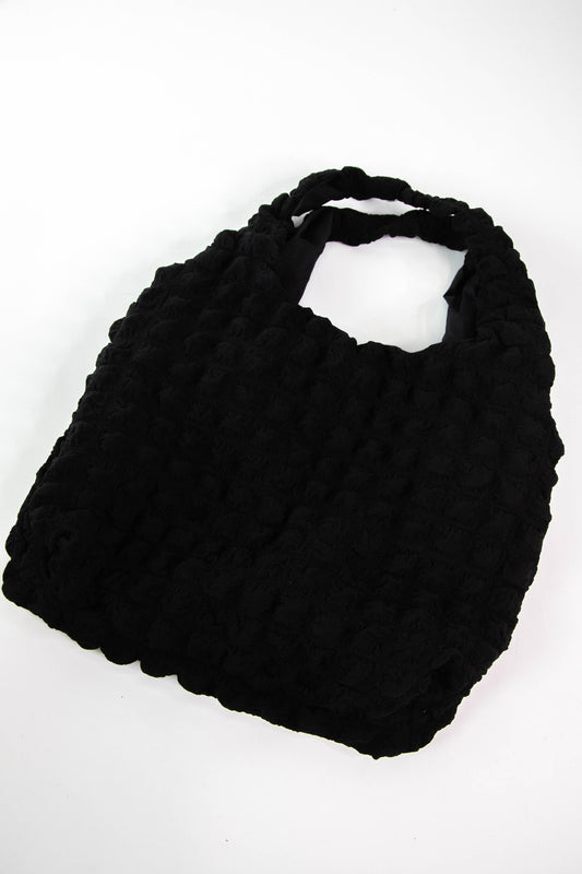  Cloud Puff Shoulder Bag, Black