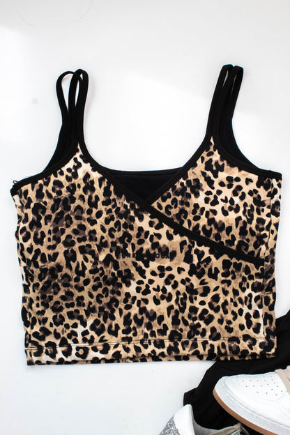  Hera Bra Tank, Cheetah | Cream Yoga