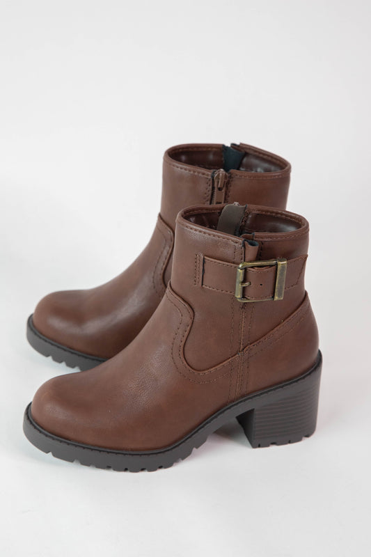  Pillow Ankle Boots, Dark Tan