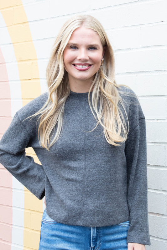  Into The Woods Cozy Top, Heather Ink | Sanctuary