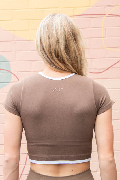  Sandra Muscle Tank, Latte | Cream Yoga