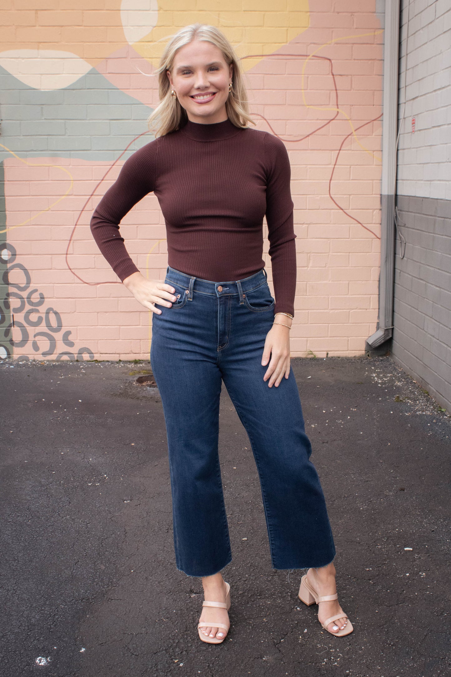  Pleaser High Rise Wide Ankle Jeans, Magic Hour | Daze