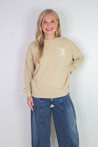  Wild Side Sweatshirt, Washed Gold | Z Supply
