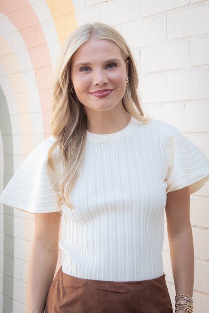  Allie Ribbed Sweater, Antique | Steve Madden
