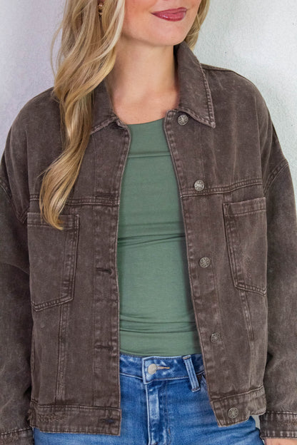  Della Layered Round Neck Top, Olive