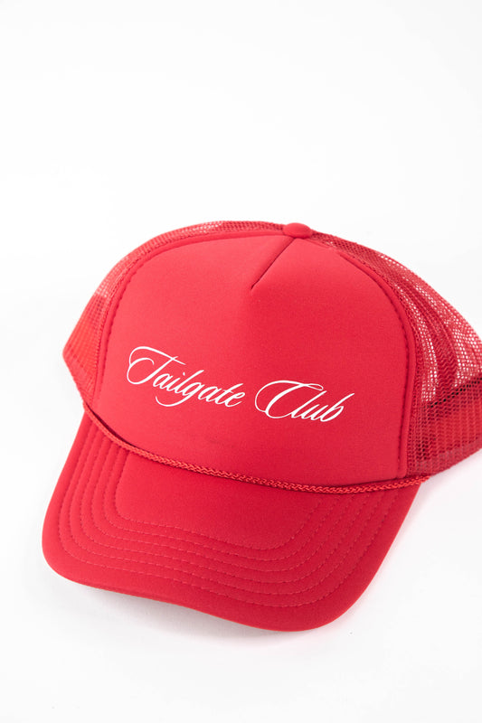 Tailgate Club Foam Trucker Hat, Red/White