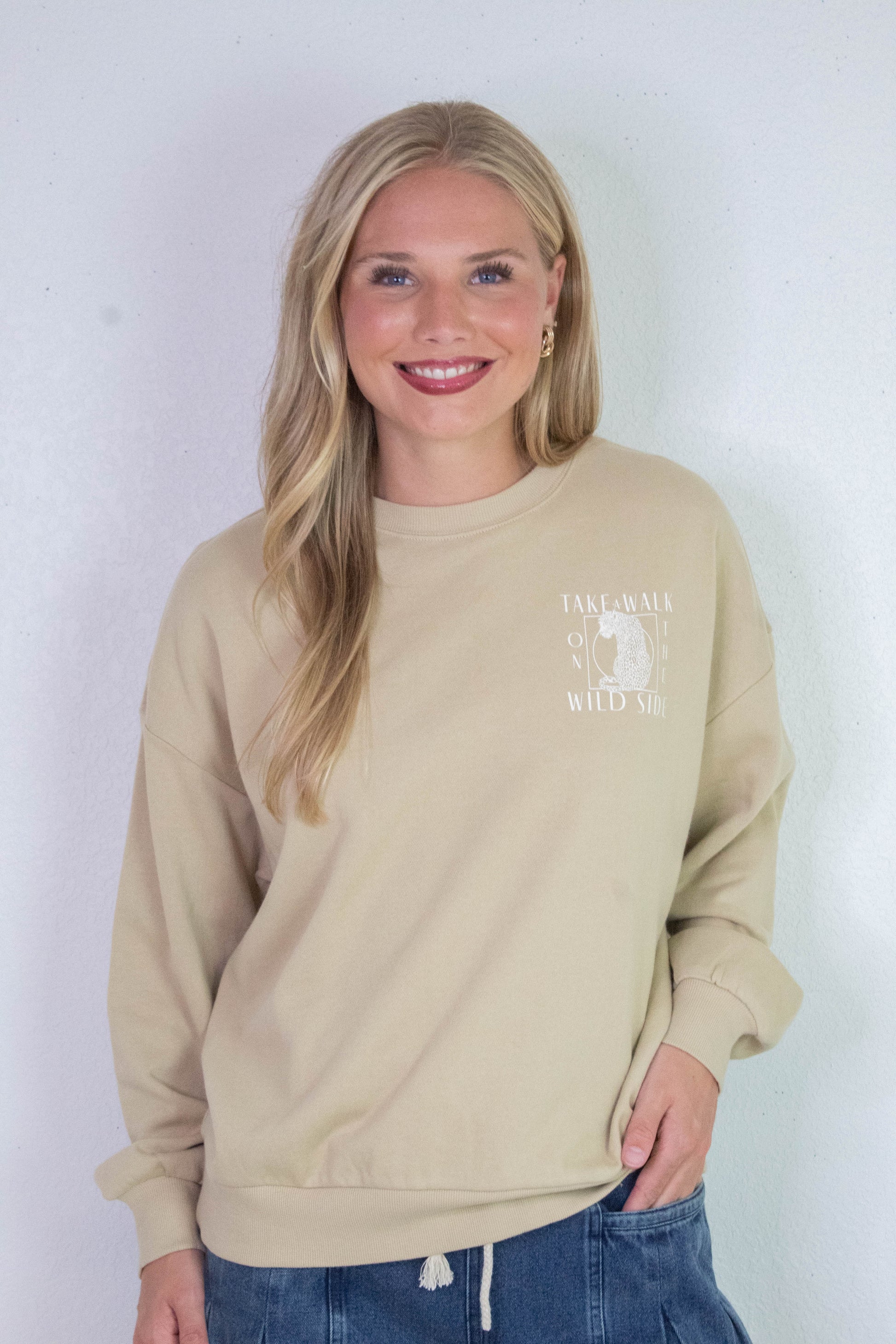  Wild Side Sweatshirt, Washed Gold | Z Supply