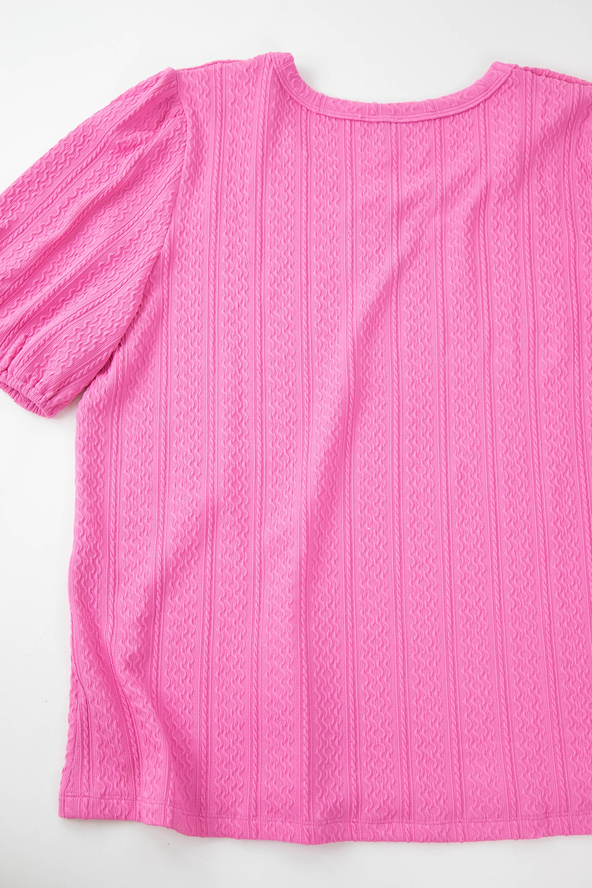  Ciara Cable Knit Top, Pink | Plus Size