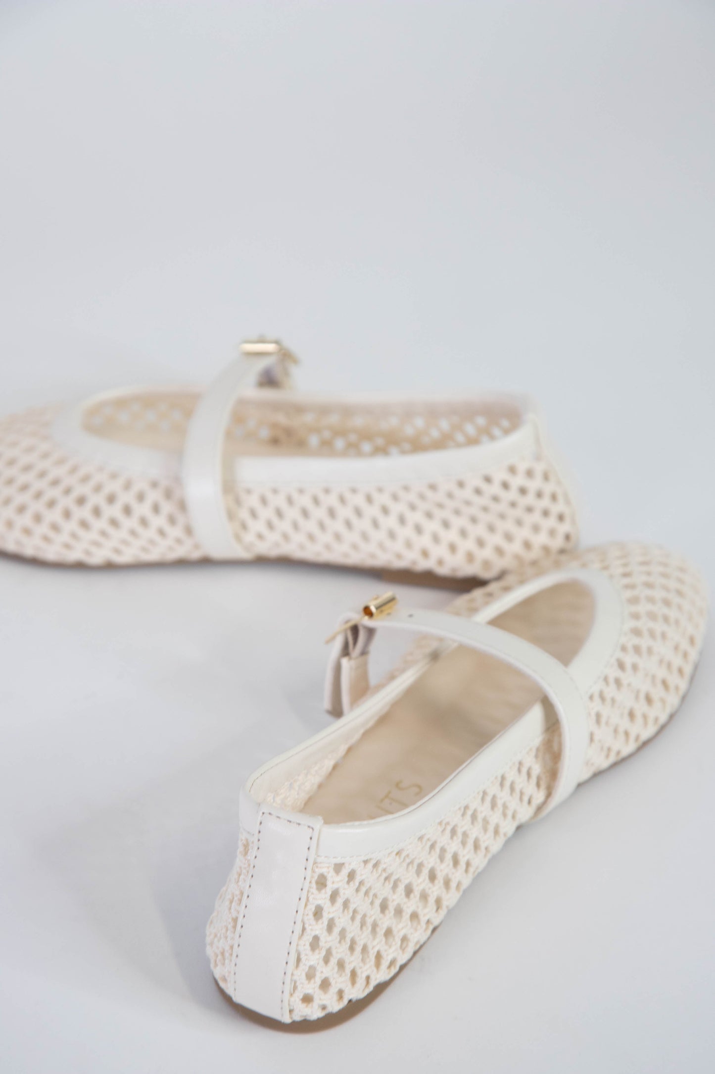  Nolita Fishnet Ballet Flat, Ivory | Coconuts By Matisse