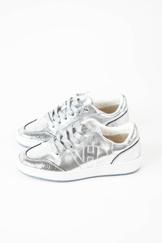  Quick 3 Cracked Washed Sneaker, Silver | Vintage Havana