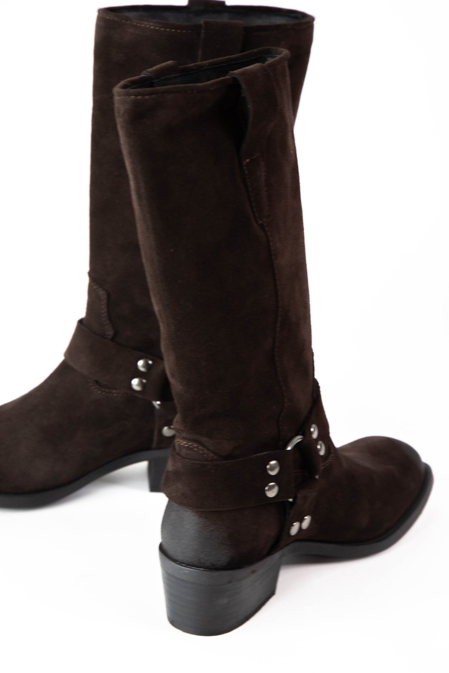  Ruskin Suede Leather Boot, Brown | Steve Madden