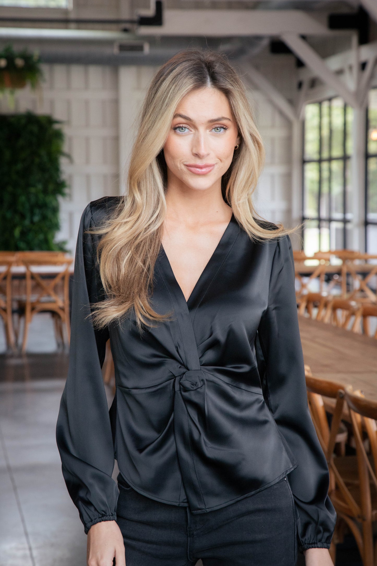  You're Mine Twist Front Top, Black | Sanctuary