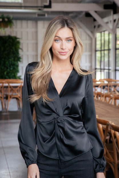  You're Mine Twist Front Top, Black | Sanctuary