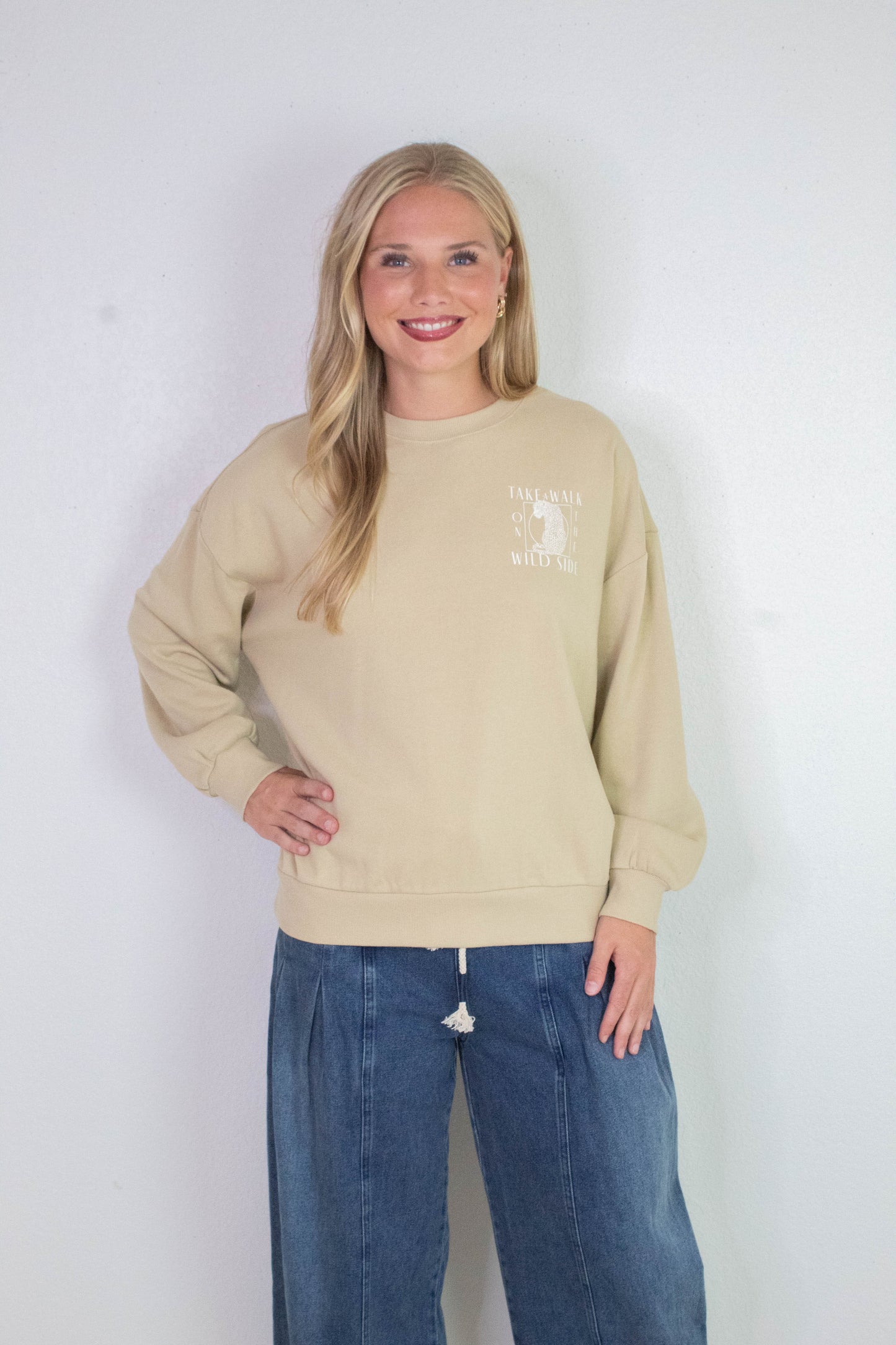  Wild Side Sweatshirt, Washed Gold | Z Supply