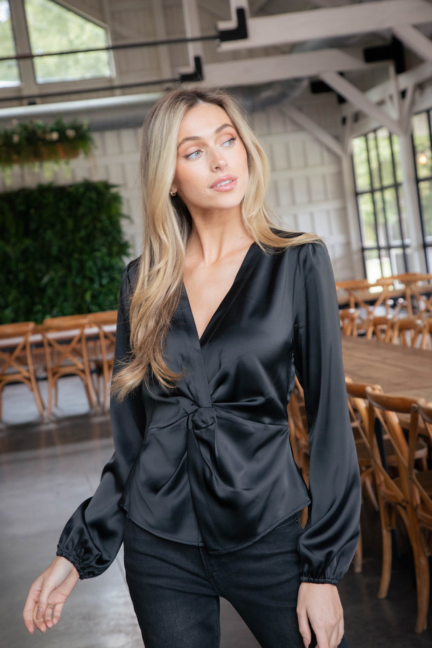  You're Mine Twist Front Top, Black | Sanctuary