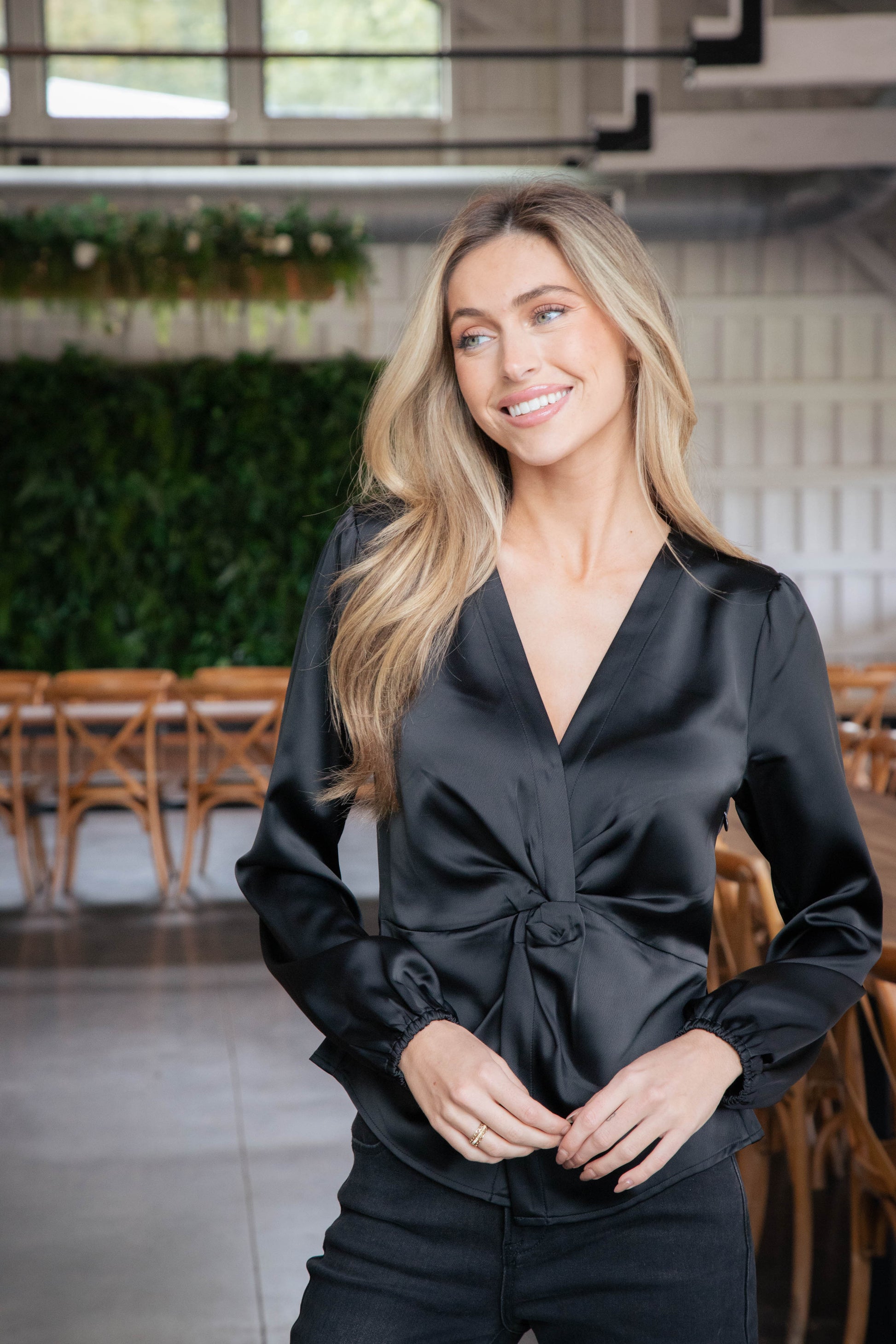  You're Mine Twist Front Top, Black | Sanctuary