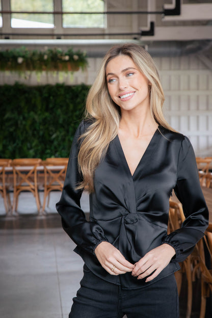  You're Mine Twist Front Top, Black | Sanctuary