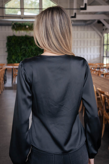  You're Mine Twist Front Top, Black | Sanctuary