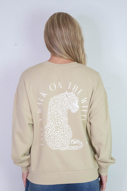  Wild Side Sweatshirt, Washed Gold | Z Supply