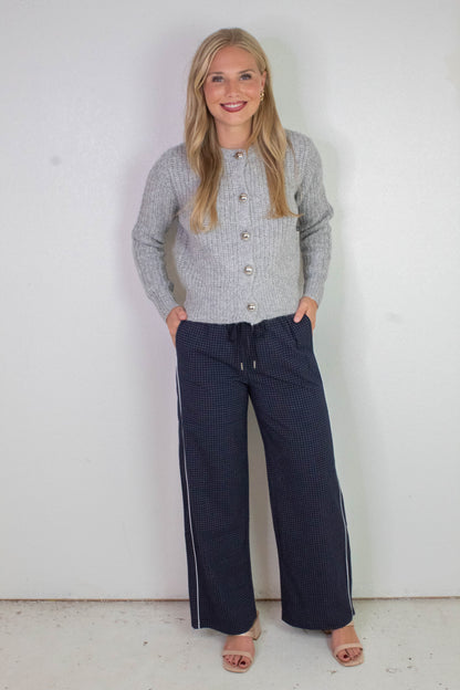  Calloway Check Woven Pants, Navy