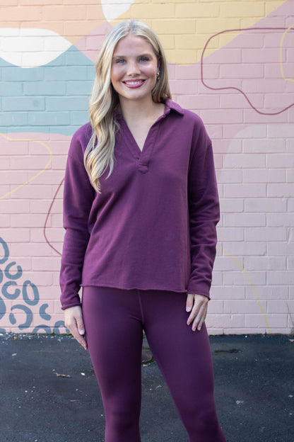  Peyton Flexform High Waisted Leggings, Dark Plum