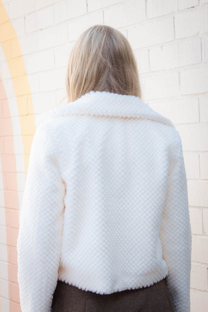  So So Soft Faux Fur Coat, Ivory | Sadie & Sage