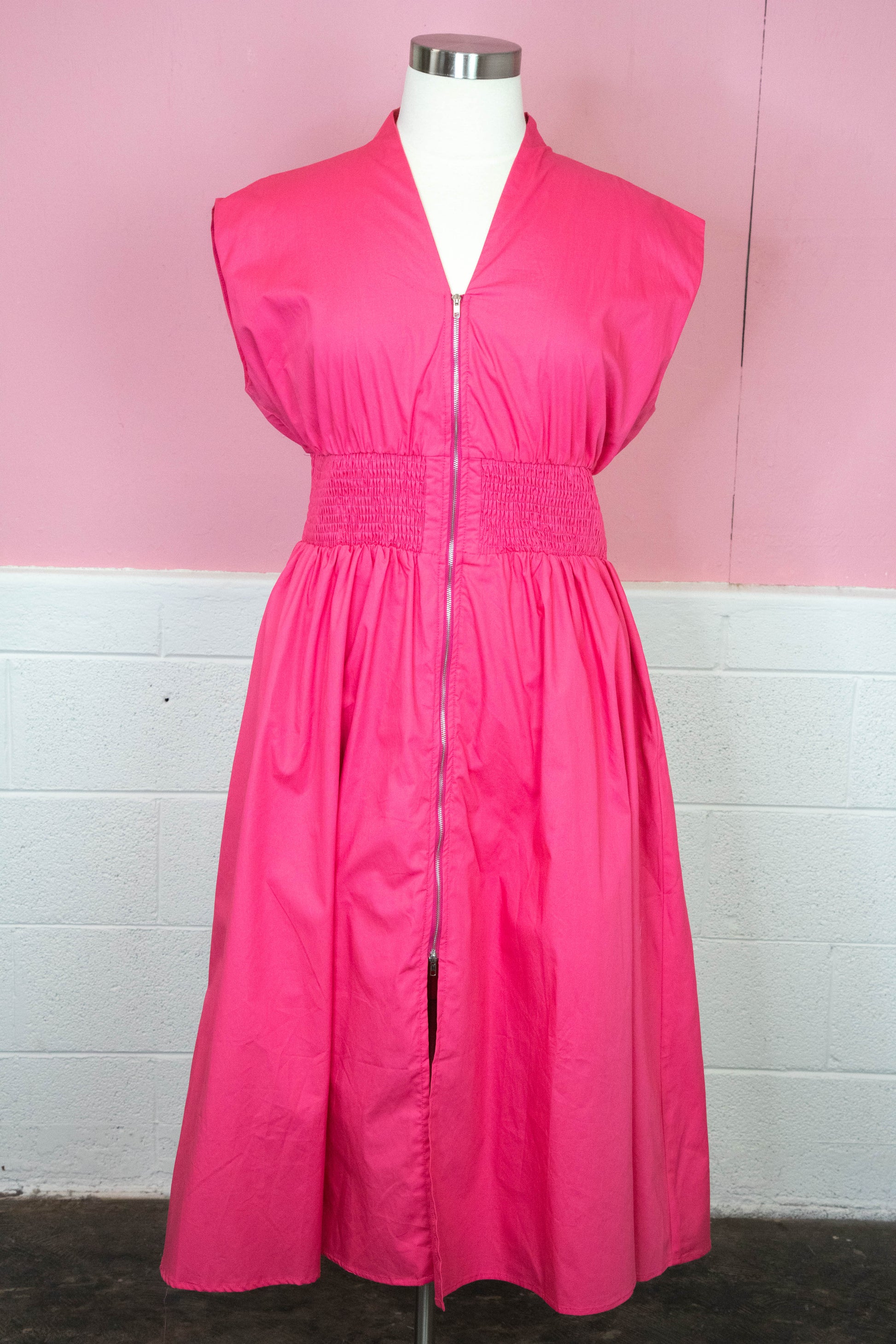  Catalina Smocked Waist Midi Dress, Pink | Plus Size