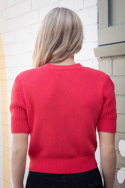  Janae Cardigan, Dark Red | Steve Madden