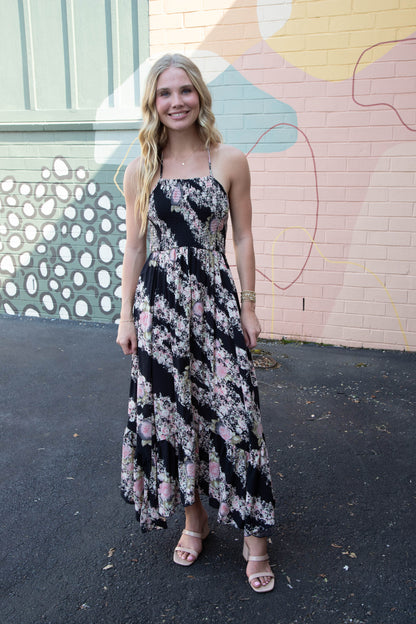  Heat Wave Printed Maxi Dress, Granite Combo | Free People