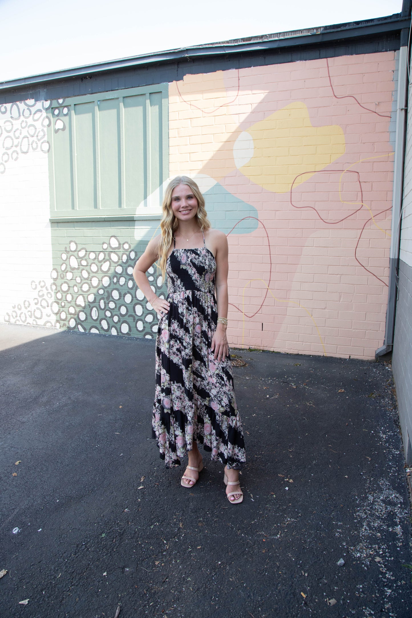  Heat Wave Printed Maxi Dress, Granite Combo | Free People